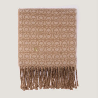 Coccinelle Monogram Wool Scarf