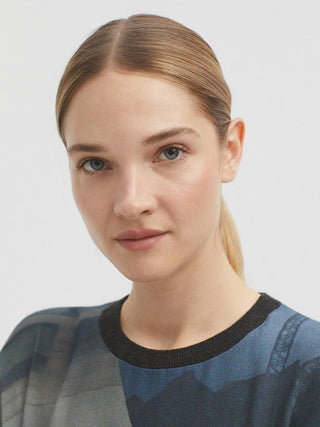 City Woven Printed Sweater