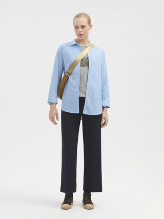 Back Elastic Waist Wide Pants