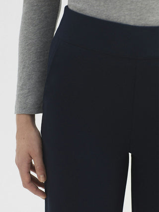 Back Elastic Waist Wide Pants